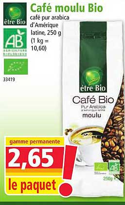 café moulu bio être bio