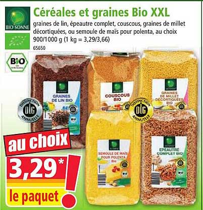 Céréales Et Graines Bio XXL