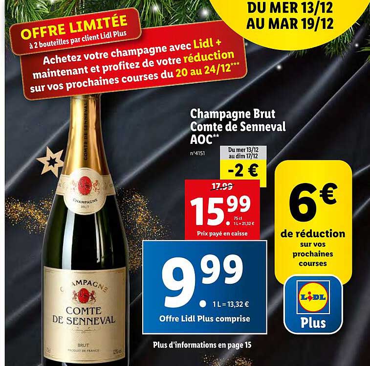 Champagne Brut Comte De Senneval Aoc