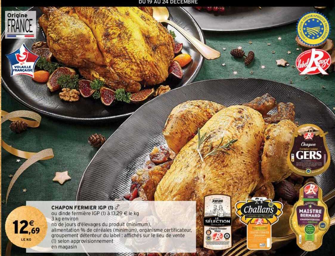 chapon fermier igp