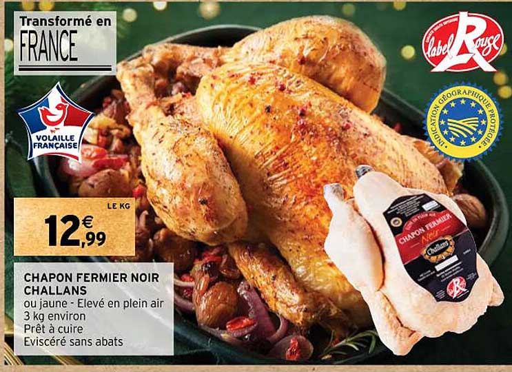 chapon fermier noir challans