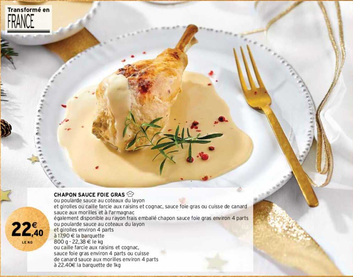 chapon sauce foie gras