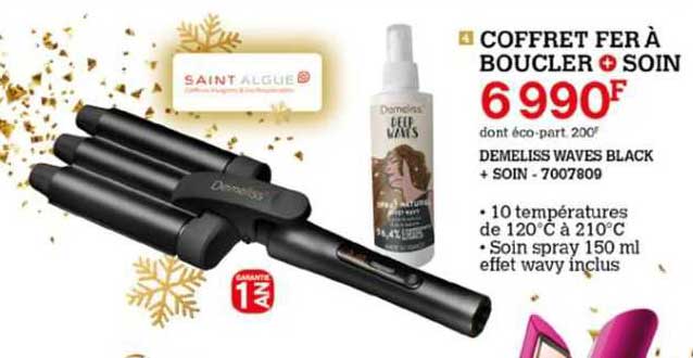 coffret fer à boucler + soin saint algue