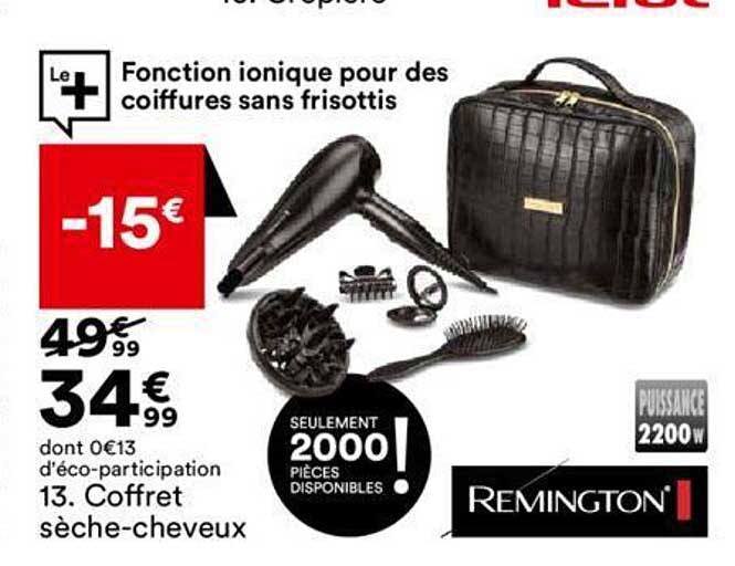 coffret sèche-cheveux remington