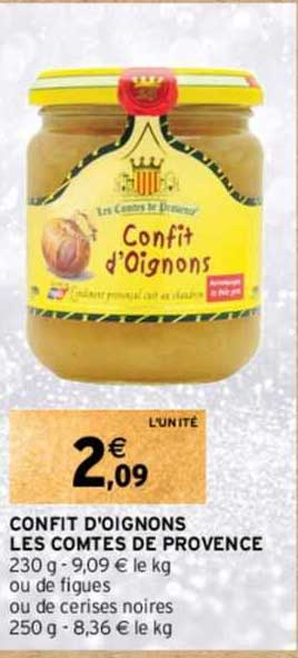 confit d'oignons les comtes de provence