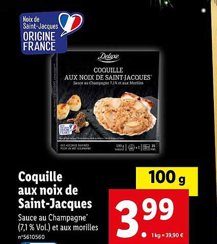 Coquille Aux Noix De Saint-jacques Deluxe