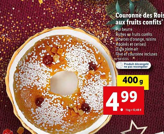 couronne des rois aux fruits confits