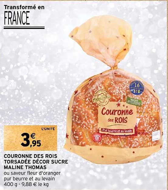couronne des rois torsadée décor sucre maline thomas