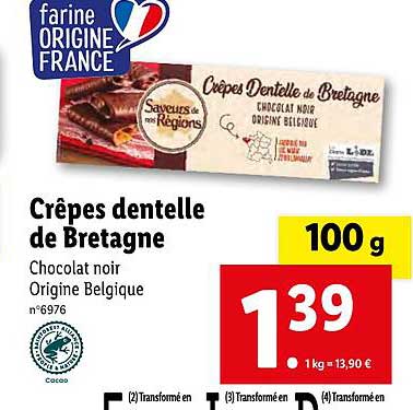 Crêpes Dentelle De Bretagne Saveurs De Nos Régions