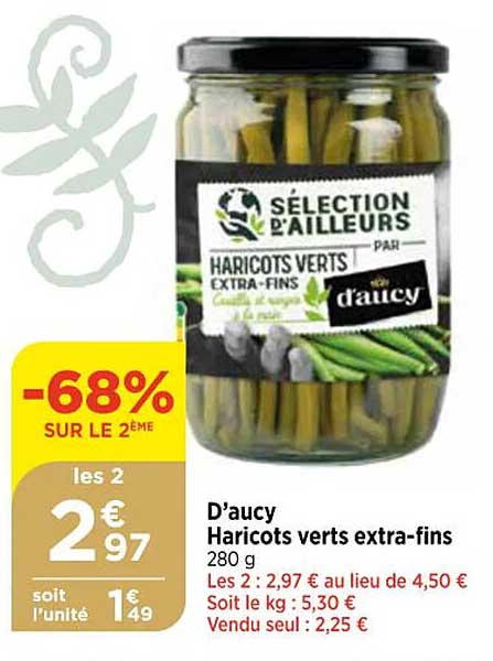 d'aucy haricots verts extra-fins
