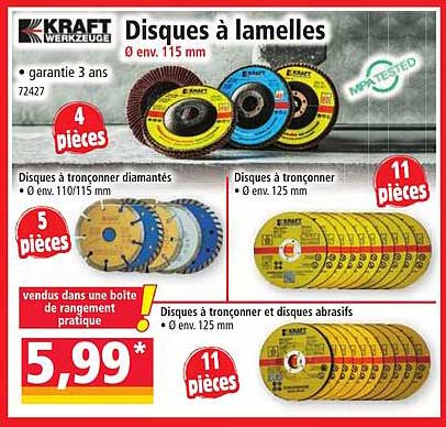 disques à lamelles kraft werkzeuge