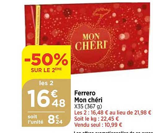 ferrero mon chéri