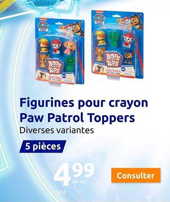 figurines pour crayon paw patrol toppers