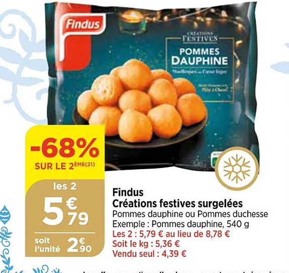 Findus Créations Festives Surgelées