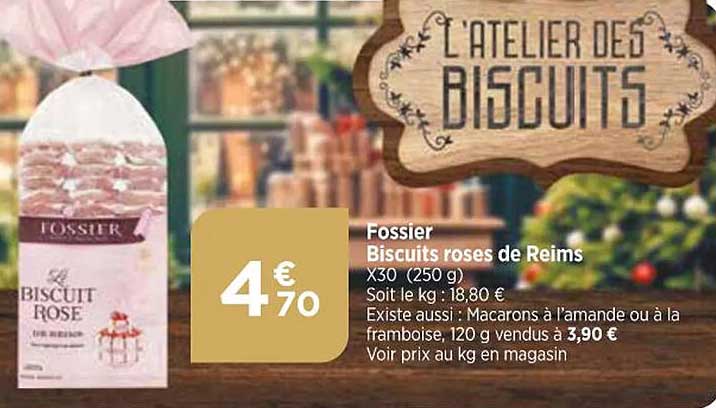 fossier  biscuits roses  de reims