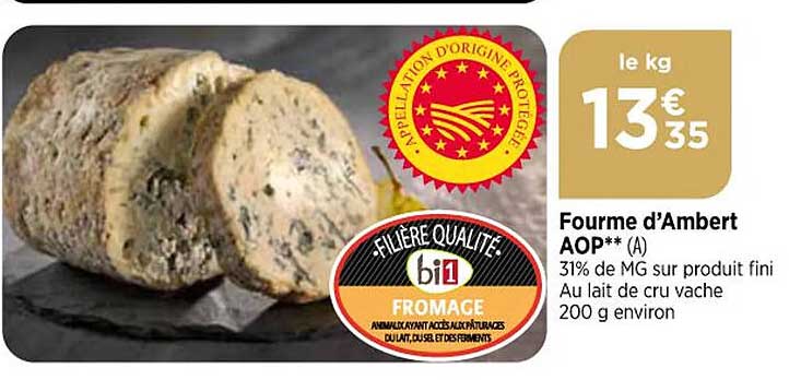 fourme d'ambert  aop