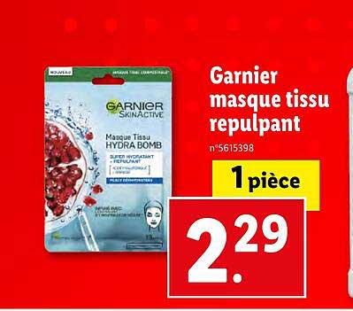 Garnier Masque Tissu Répulpant