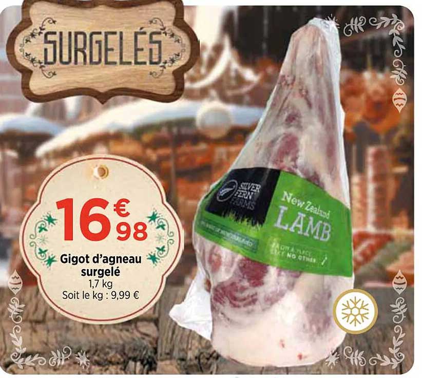 gigot d'agneau surgelé