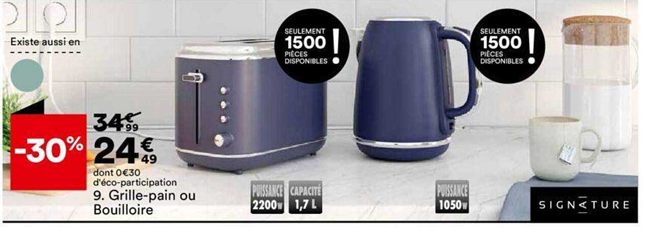 grille-pain ou bouilloire