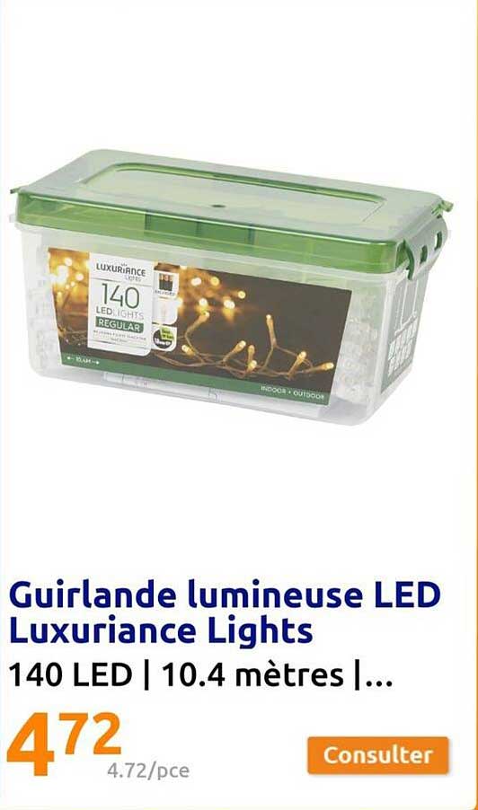 guirlande lumineuse led luxuriance lights