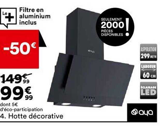 hotte décorative aya