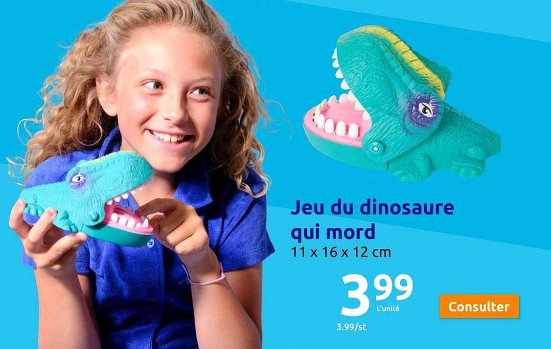 jeu du dinosaure qui mord