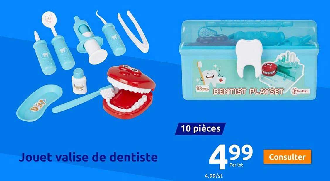 jouet valise de dentiste