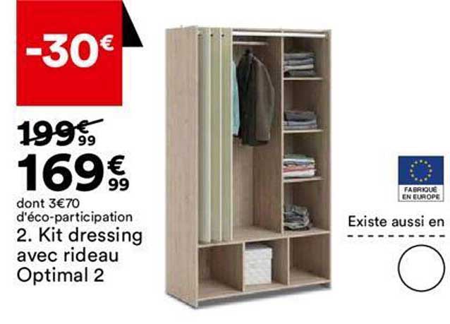 kit dressing avec rideau optimal 2