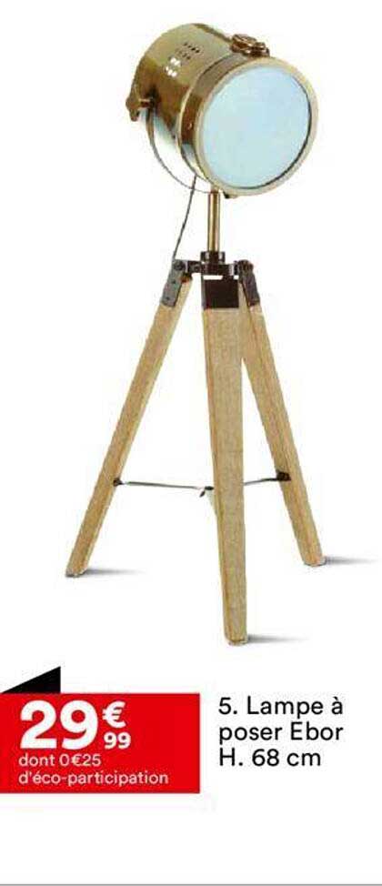 lampe à poser ebor h. 68 cm