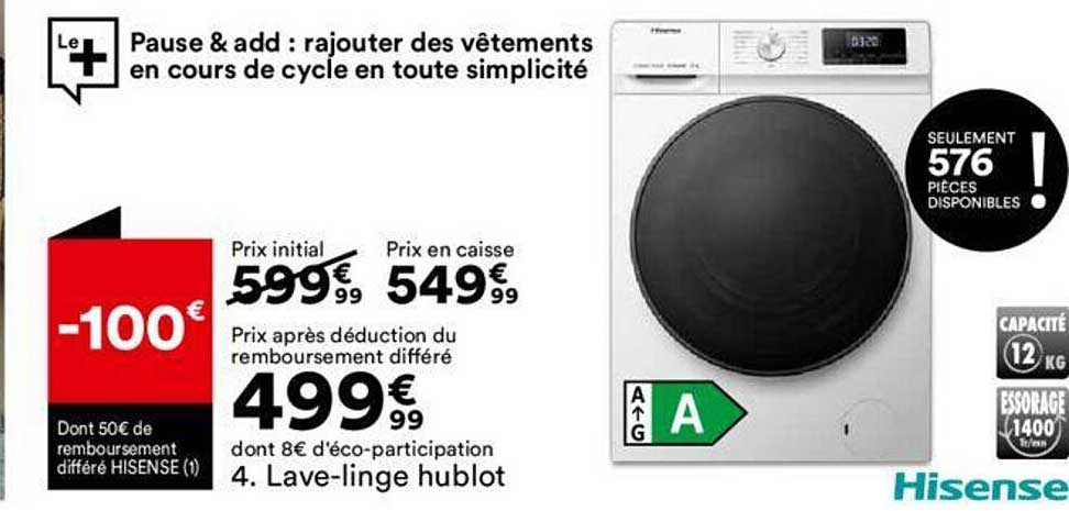 lave-linge hublot hisense