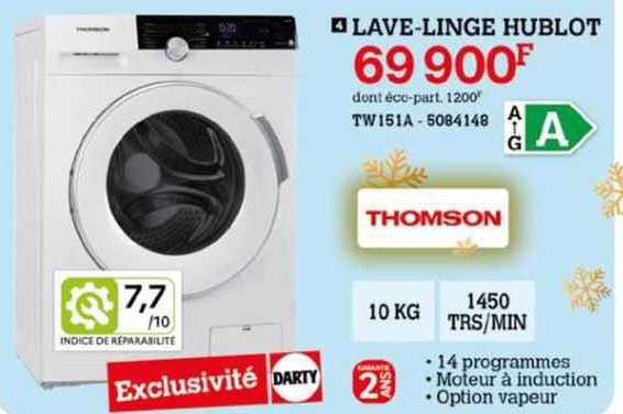 lave-linge hublot thomson