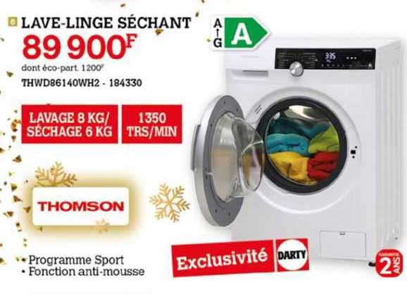 lave-linge séchant thomson