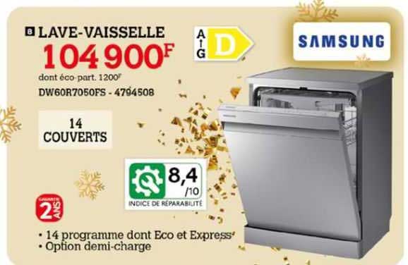 Lave-vaisselle Samsung