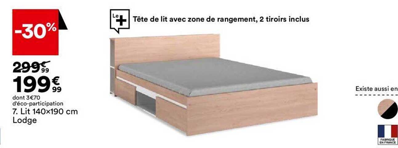 lit 140x190 cm lodge