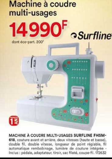 machine à coudre multi-usages surfline