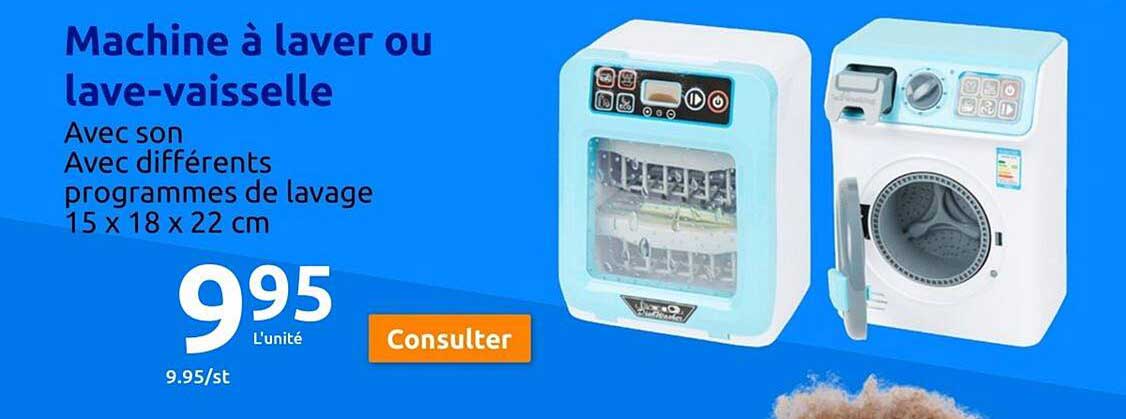 machine à laver ou lave-vaisselle