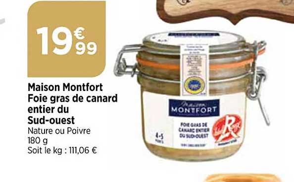 maison montfort foie gras de canard entier du sud-ouest