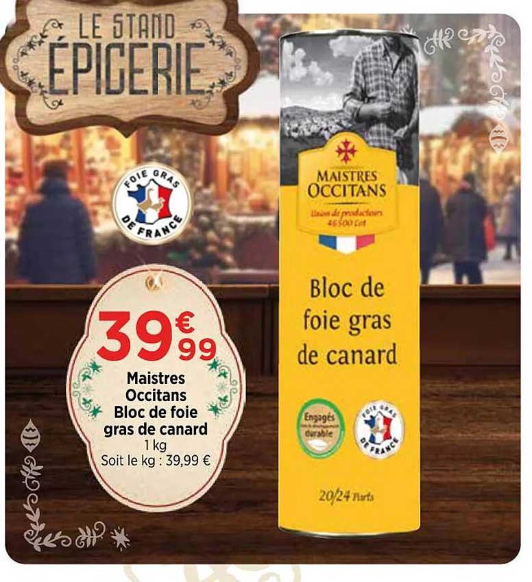 maistres  occitans  bloc de foie gras de canard