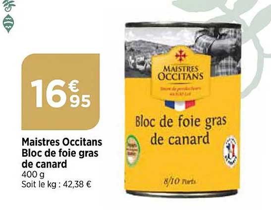 maistres occitans bloc de foie gras de canard