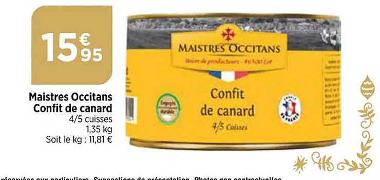 maistres occitans  confit de canard
