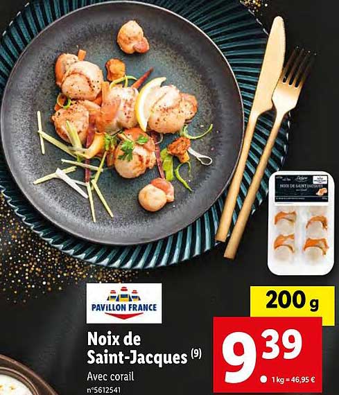 noix de saint-jacques pavillon france
