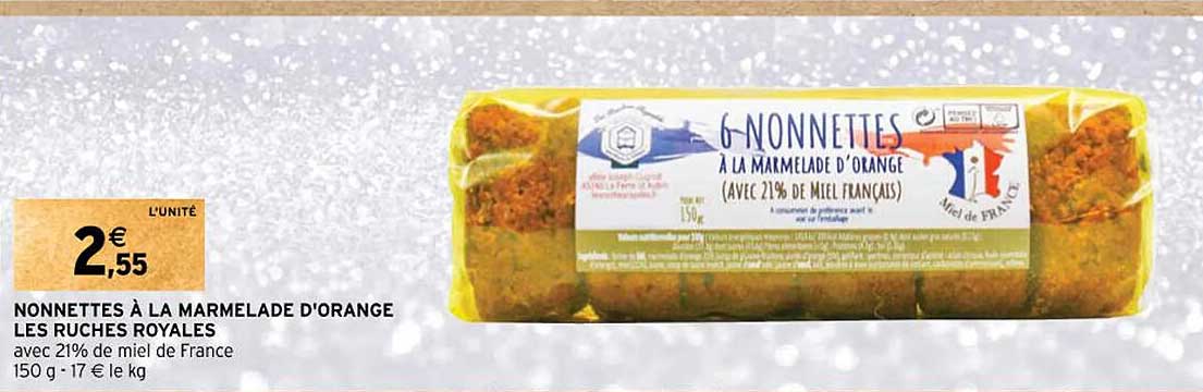 nonnettes à la marmelade d'orange les ruches royales