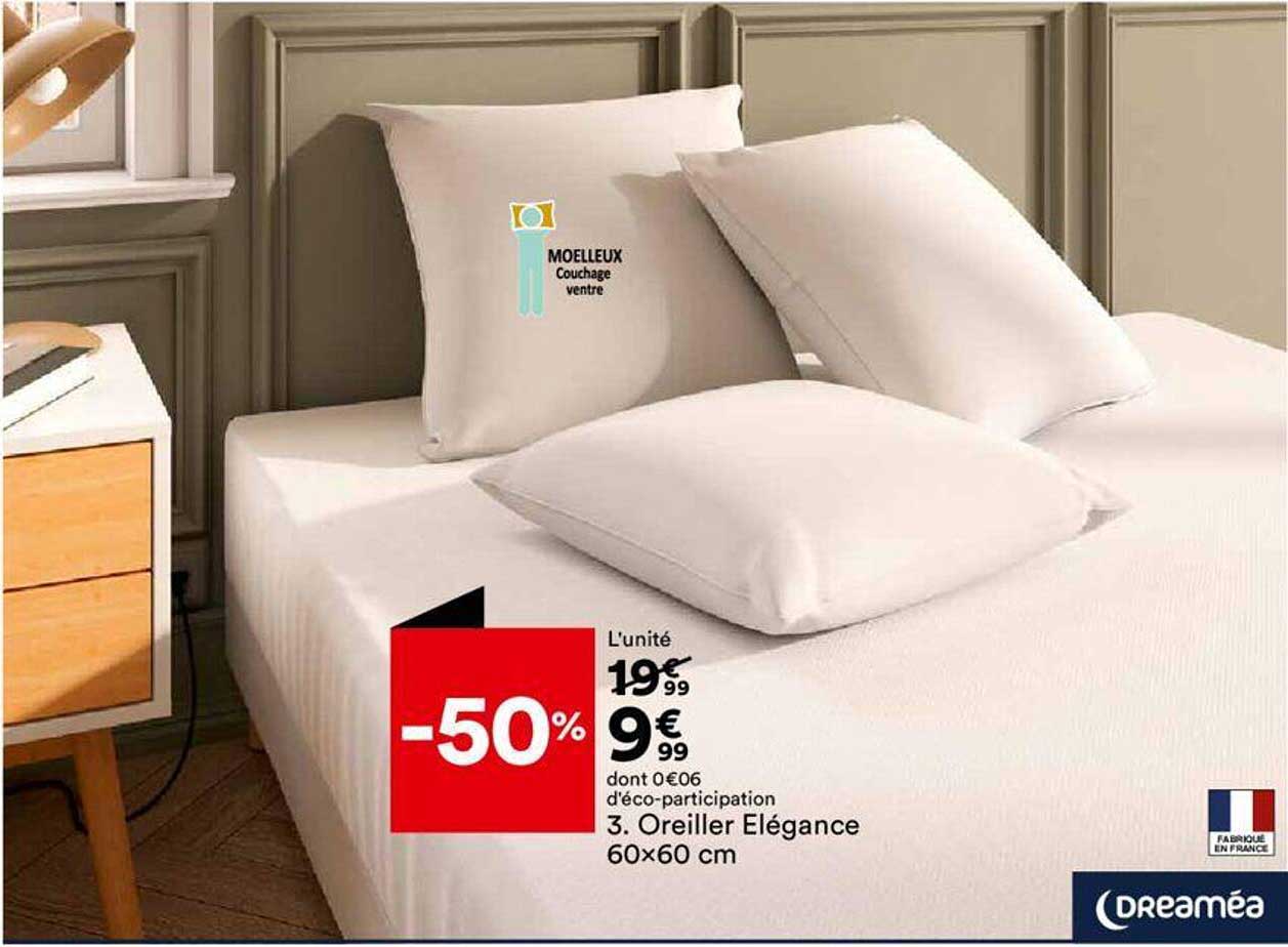 oreiller elégance 60x60 cm