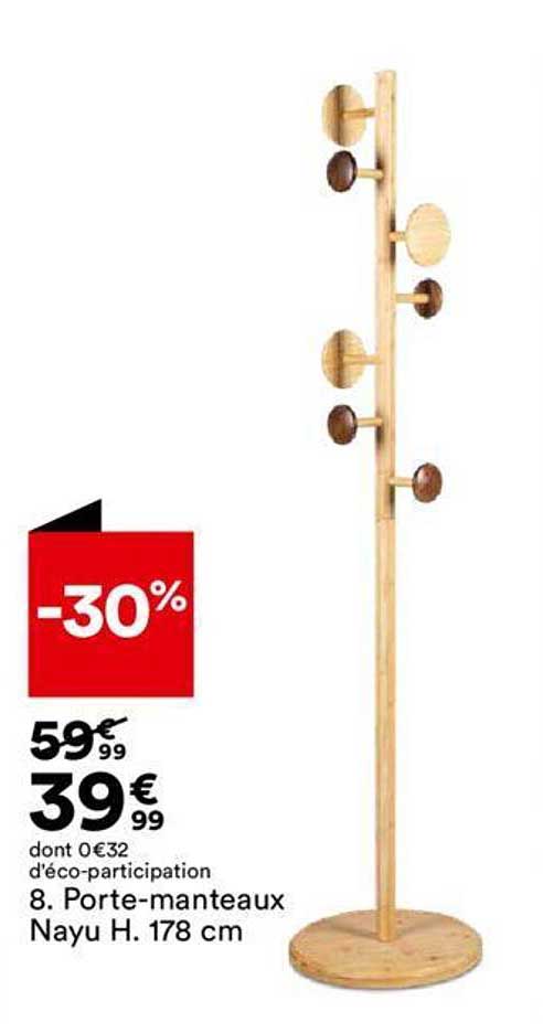 porte-manteaux nayu h. 178 cm