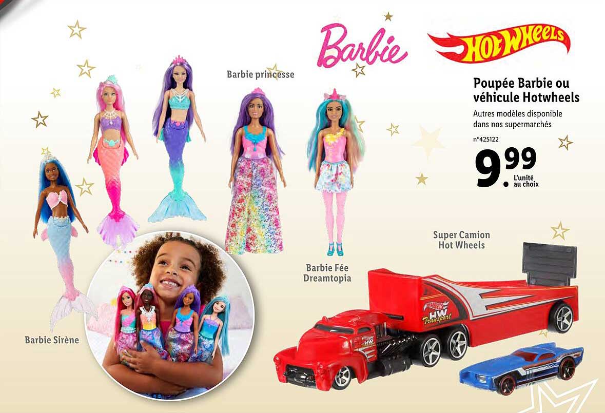 Poupée Barbie Ou Véhicule Hotwheels