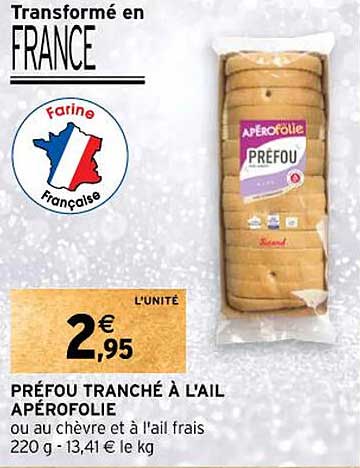 Préfou Tranché à L'ail Apérofolie