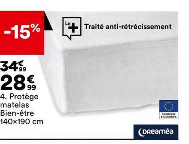 protège matelas bien-être 140x190 cm