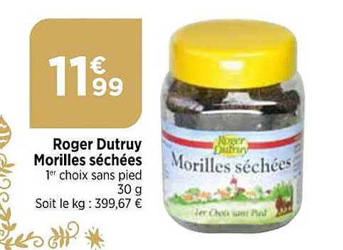 roger  dutruy morilles séchées