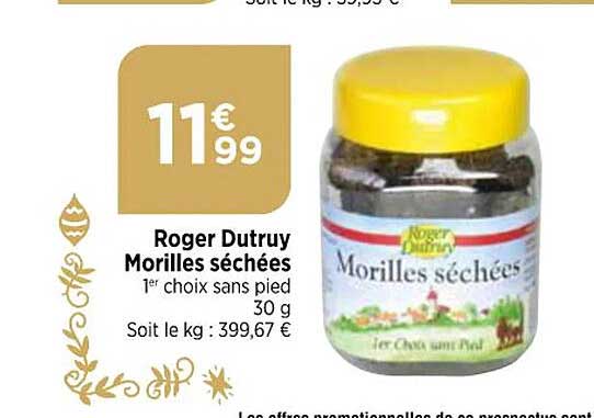 roger  dutruy morilles  séchées