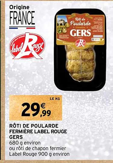 rôti de poularde fermière label rouge gers